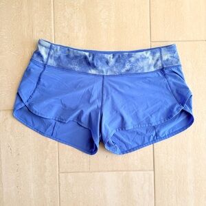 Lululemon Speed Short 2.5” Pipe Dream Blue Tidal Trip Pipe Dream Blue Size 10